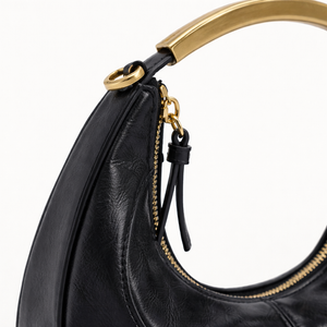 Luxenne - Structured Mini Shoulder Handbag Gold Handle