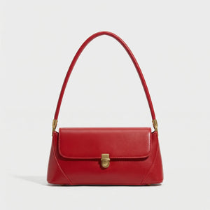 Luxette - Solid Color Underarm Shoulder Bag Red
