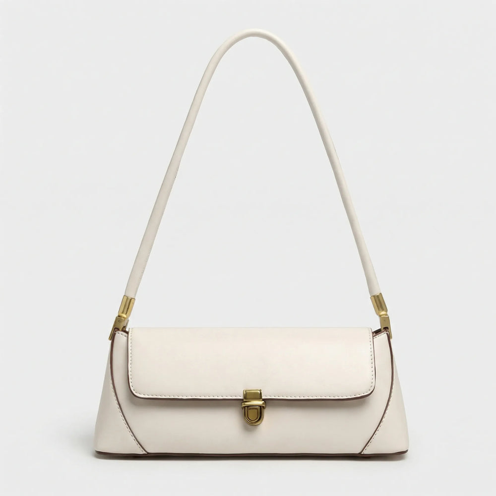 Luxette - Solid Color Underarm Shoulder Bag White