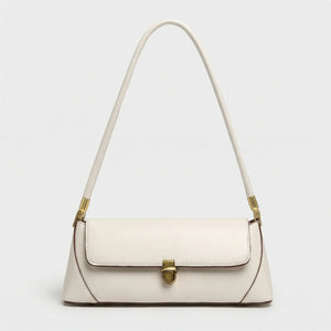 Luxette - Solid Color Underarm Shoulder Bag White