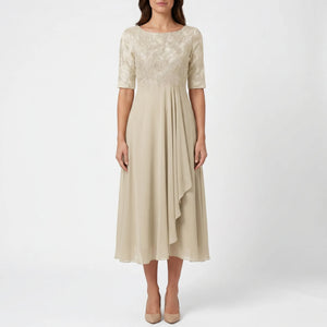 Midirel - Flowy A-Line Midi Dress For Women