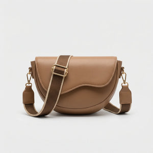 Saddlova - Vintage Flap Saddle Crossbody Bag Light Brown