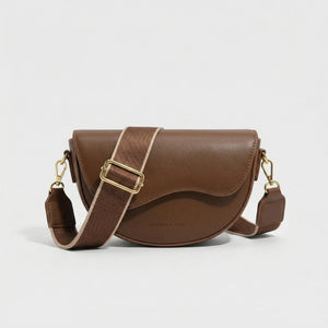 Saddlova - Vintage Flap Saddle Crossbody Bag Brown
