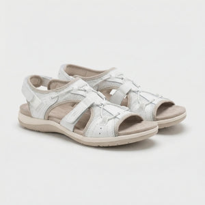 Sandrella - Open-Toe Women's Strappy Sandal White
