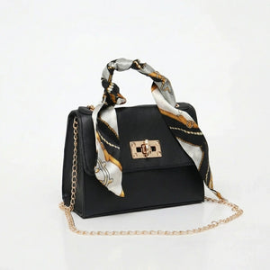 Scarvella - Structured Top-Handle Crossbody Bag