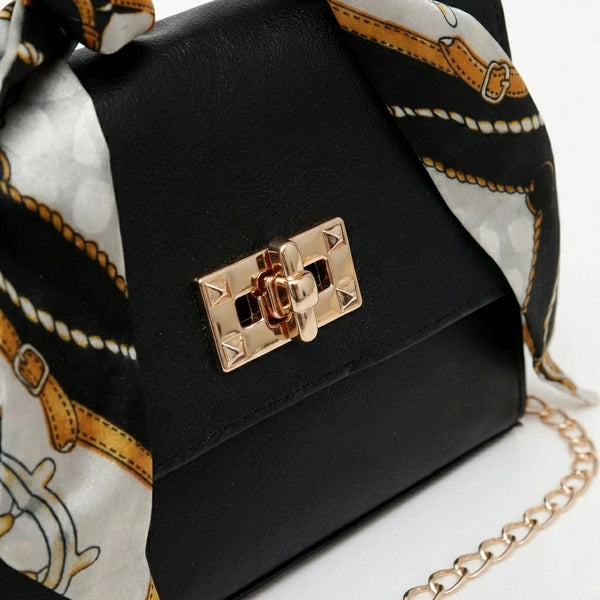 Scarvella - Structured Top-Handle Crossbody Bag