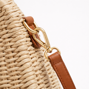 Shellova - Woven Shell Crossbody Shoulder Bag
