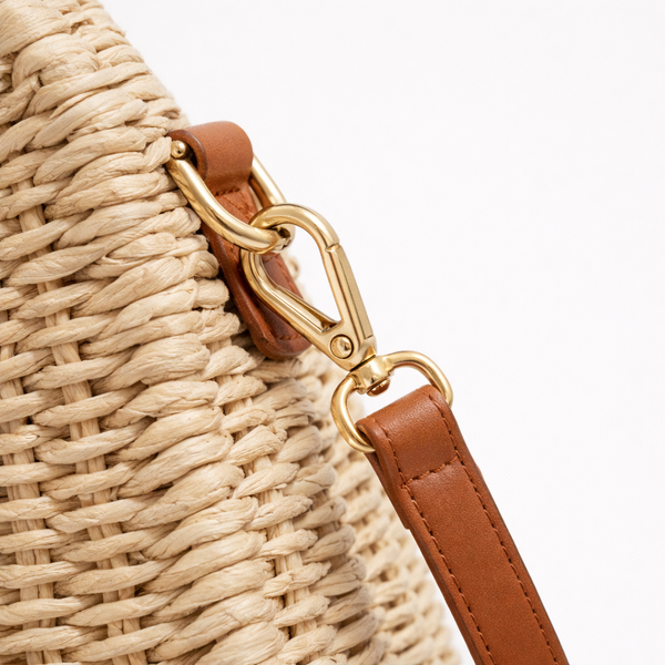 Shellova - Woven Shell Crossbody Shoulder Bag