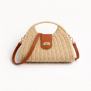 Shellova - Woven Shell Crossbody Shoulder Bag