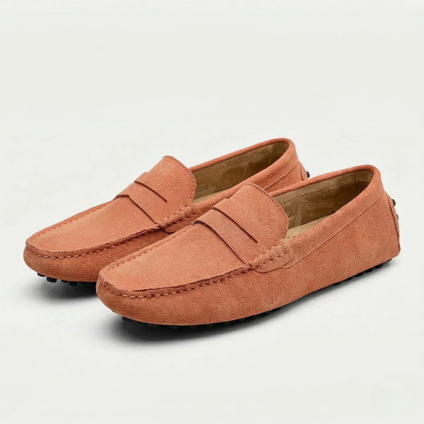 Sliparo - Slip-On Penny Loafer For Men Orange