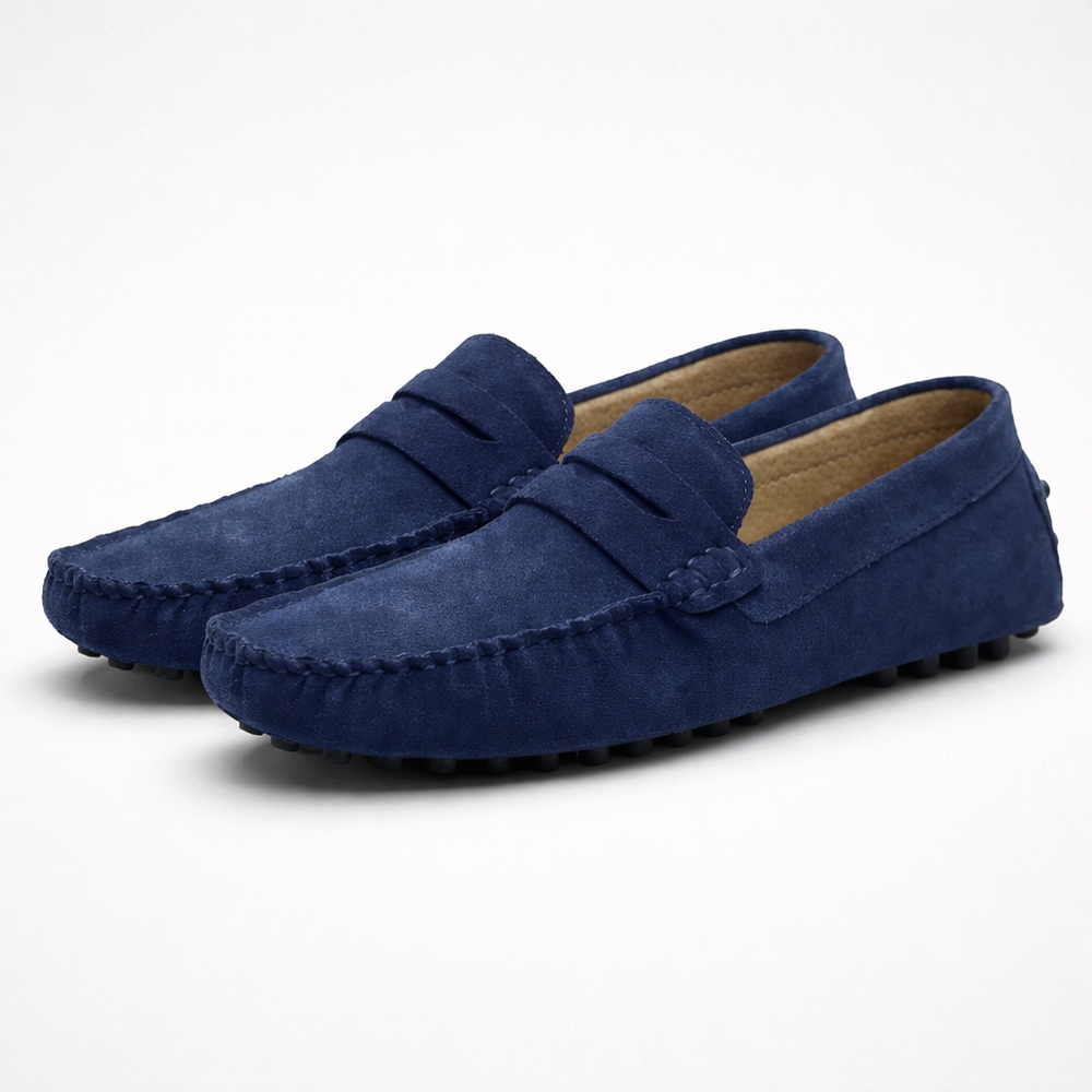 Sliparo - Slip-On Penny Loafer For Men Navy Blue