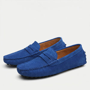 Sliparo - Slip-On Penny Loafer For Men Blue