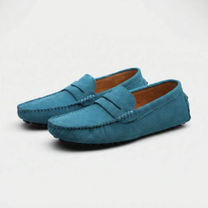 Sliparo - Slip-On Penny Loafer For Men Light Blue
