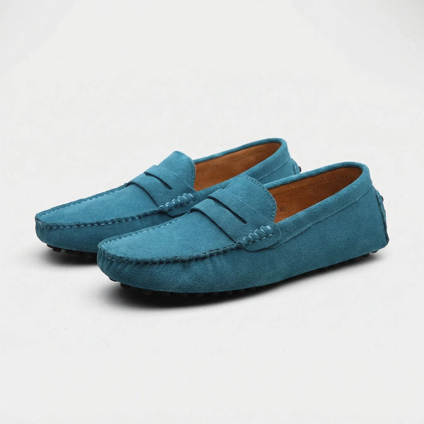 Sliparo - Slip-On Penny Loafer For Men Light Blue