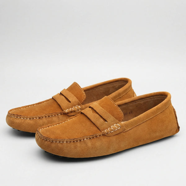 Sliparo - Slip-On Penny Loafer For Men Light Brown