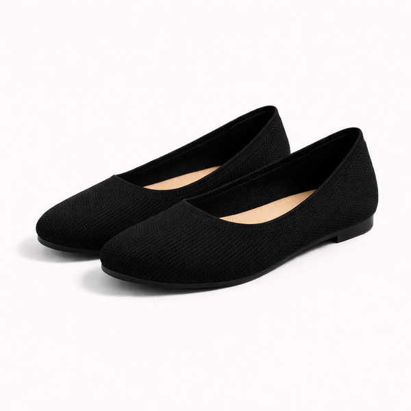 Slipova - Slip-On Flat With Cushioned Insole Black