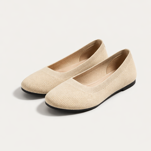 Slipova - Slip-On Flat With Cushioned Insole Beige