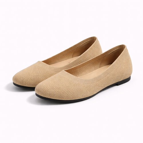 Slipova - Slip-On Flat With Cushioned Insole Khaki