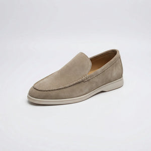 Slipvano - Slip-On Loafer With Flat White Sole Beige