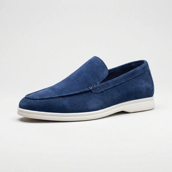 Slipvano - Slip-On Loafer With Flat White Sole Blue