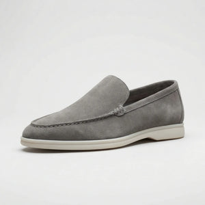 Slipvano - Slip-On Loafer With Flat White Sole Gray