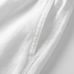 Stantero - Short-Sleeve Stand Collar Shirt And Pants Set