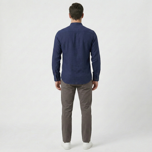 Strandco - Long Sleeve Band Collar Shirt