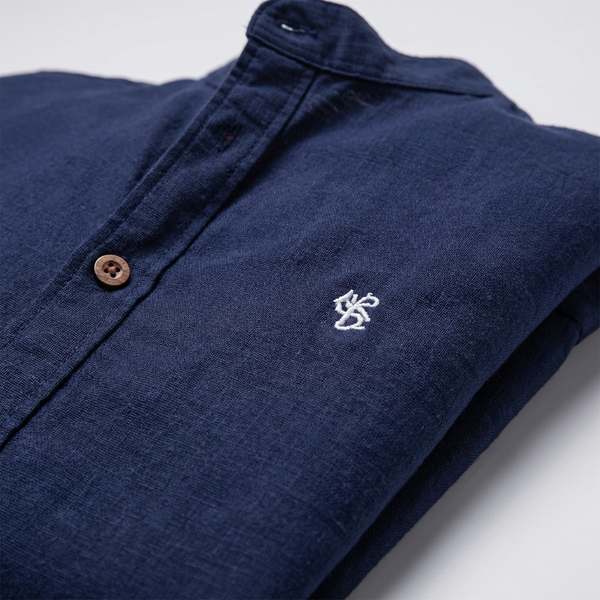 Strandco - Long Sleeve Band Collar Shirt