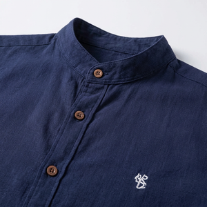 Strandco - Long Sleeve Band Collar Shirt