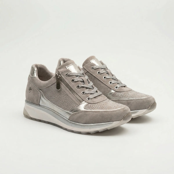 Stridella - Zip-Up Orthopedic Support Sneaker Gray