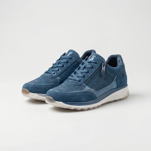 Stridella - Zip-Up Orthopedic Support Sneaker Blue