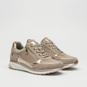 Stridella - Zip-Up Orthopedic Support Sneaker Beige