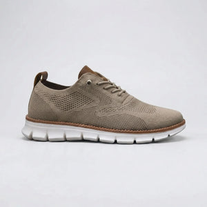 Stridex - Breathable Knit Lace-Up Walking Shoe Brown