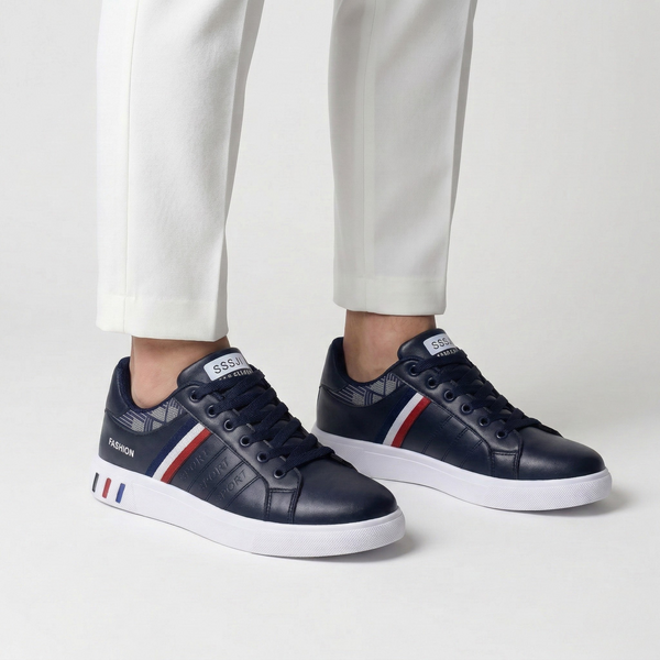 Strikov - Low-Top Lace-Up Casual Sneaker