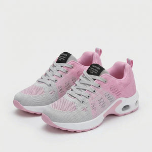 Strydex - Women's Lace-Up Orthopedic Support Sneaker Pink-Gray