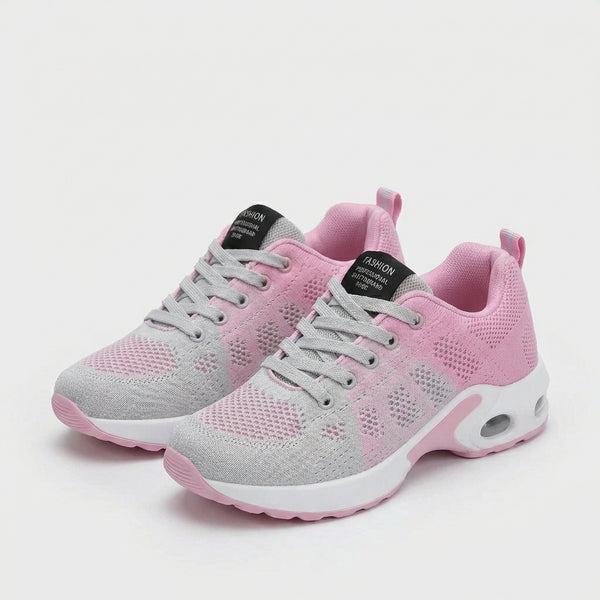 Strydex - Women's Lace-Up Orthopedic Support Sneaker Pink-Gray