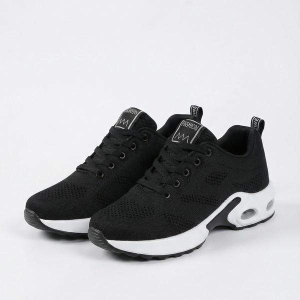Strydex - Women's Lace-Up Orthopedic Support Sneaker Black