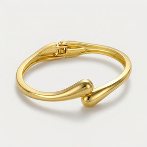Teardova - Teardrop Shaped Open Cuff Bangle