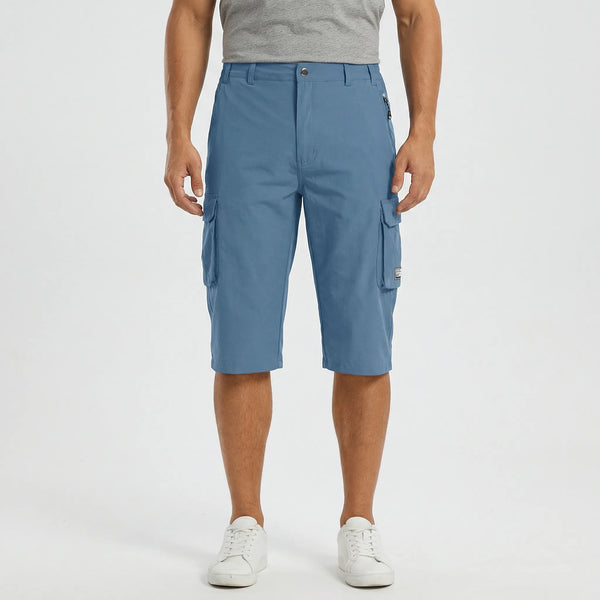Trailvex - Quick-Dry Men's Cargo Shorts Light Blue