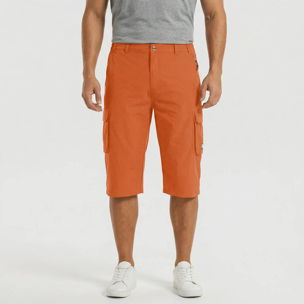 Trailvex - Quick-Dry Men's Cargo Shorts Orange