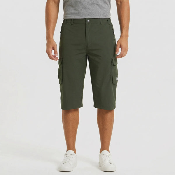 Trailvex - Quick-Dry Men's Cargo Shorts Olive Green