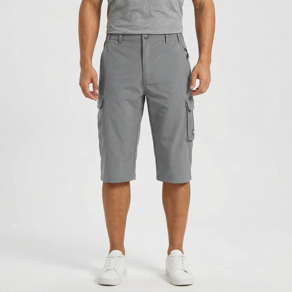 Trailvex - Quick-Dry Men's Cargo Shorts Light Gray