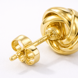 Twirlix - Twisted Knot Geometric Stud Earrings