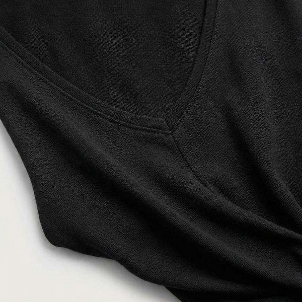 Twivera - Short Sleeve V-Neck Twist Top