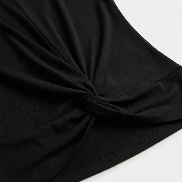 Twivera - Short Sleeve V-Neck Twist Top