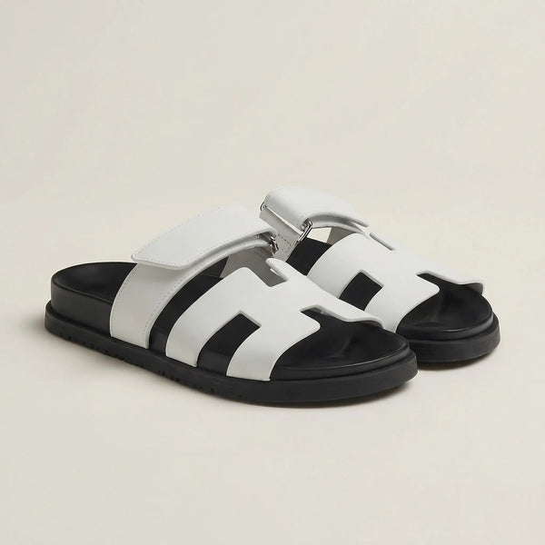 Valenzo - Italian-Inspired Open-Toe Slide Sandal White