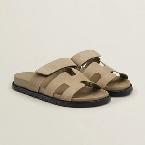 Valenzo - Italian-Inspired Open-Toe Slide Sandal Beige