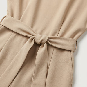 Velouri - Belted Wide-Leg Women's Jumpsuit