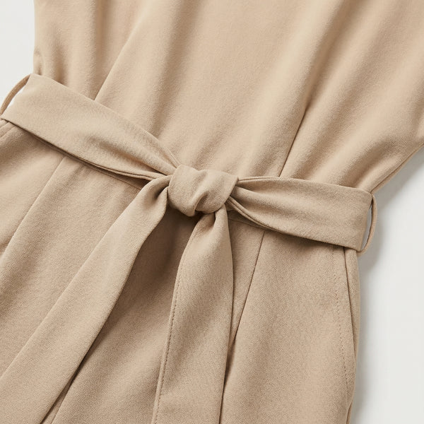 Velouri - Belted Wide-Leg Women's Jumpsuit