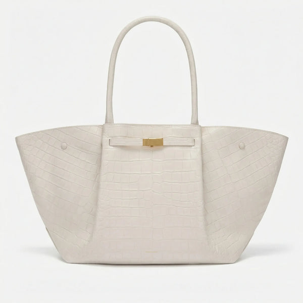 Veltara - Oversized Structured Shoulder Tote White